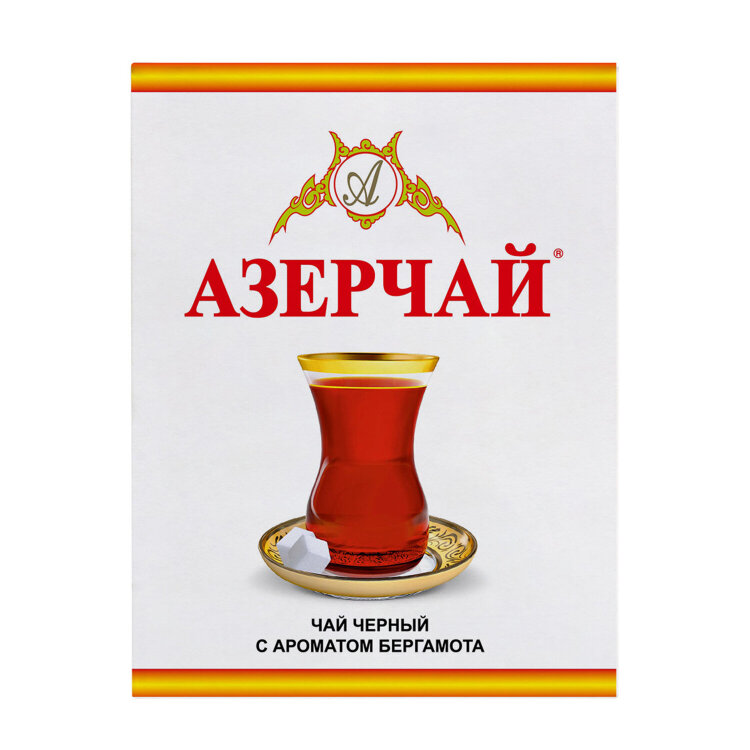 Чай листовой АЗЕРЧАЙ черный с ароматом бергамота среднелистовой 400 г, ш/к 21031, 416757, 624514