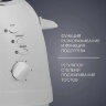 Тостер POLARIS PET 0702L, 750 Вт, 2 тоста, 6 режимов, механическое управление, пластик, белый, 03277, 456740