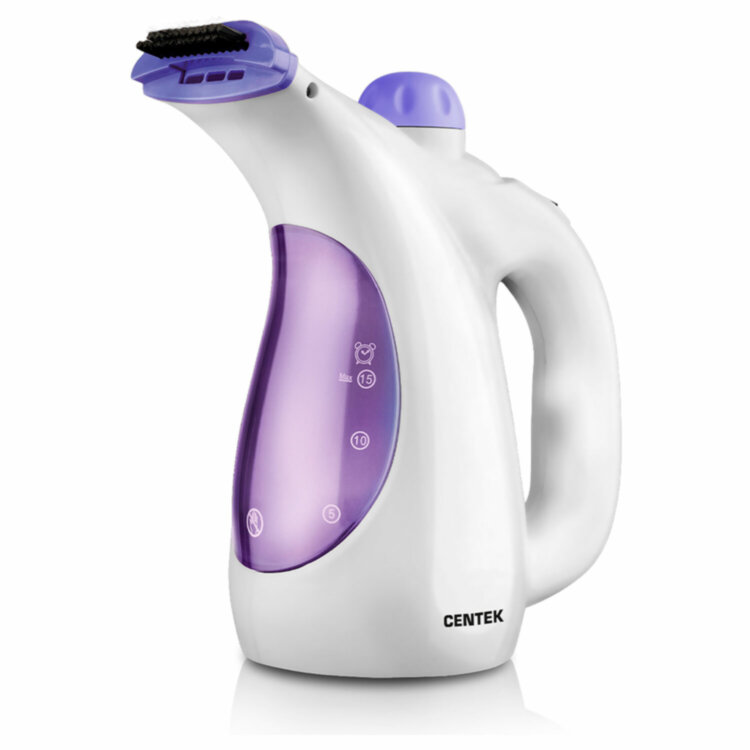 Отпариватель ручной CENTEK CT-2380, 800 Вт, пар 15 г/мин, резервуар 0,33 л, 1 режим, белый, 457584