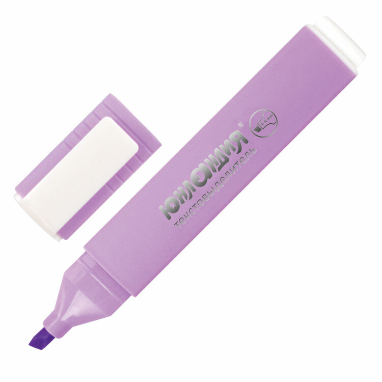 Текстовыделитель ЮНЛАНДИЯ "COLORSTAR PASTEL", ЛАВАНДОВЫЙ, линия 1-4 мм, 151714, 151714