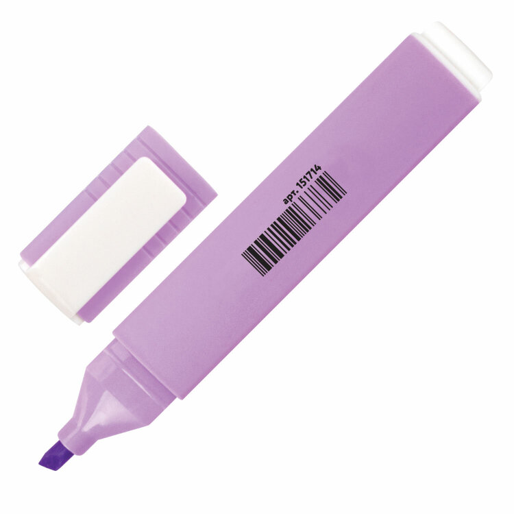 Текстовыделитель ЮНЛАНДИЯ "COLORSTAR PASTEL", ЛАВАНДОВЫЙ, линия 1-4 мм, 151714, 151714