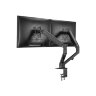 Кронштейн для двух мониторов настольный VESA 75х75, 100х100, 17"-27", до 14 кг, SONNEN MOTION, 455945, 455945