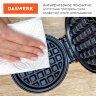 Электровафельница антипригарная для венских и бельгийских вафель, d12см, 350 Вт, DASWERK (ДАСВЕРК), WM-1, 455523, 455523