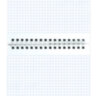 Блокнот А5, 146х205 мм, 80 л., гребень, картон, жесткая подложка, клетка, ОФИСМАГ, синий, 129867, 129867
