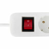 Удлинитель сетевой SONNEN PSW-303, 3 розетки c заземлением, выключатель 10 А, 3 м, белый, 513660, 513660