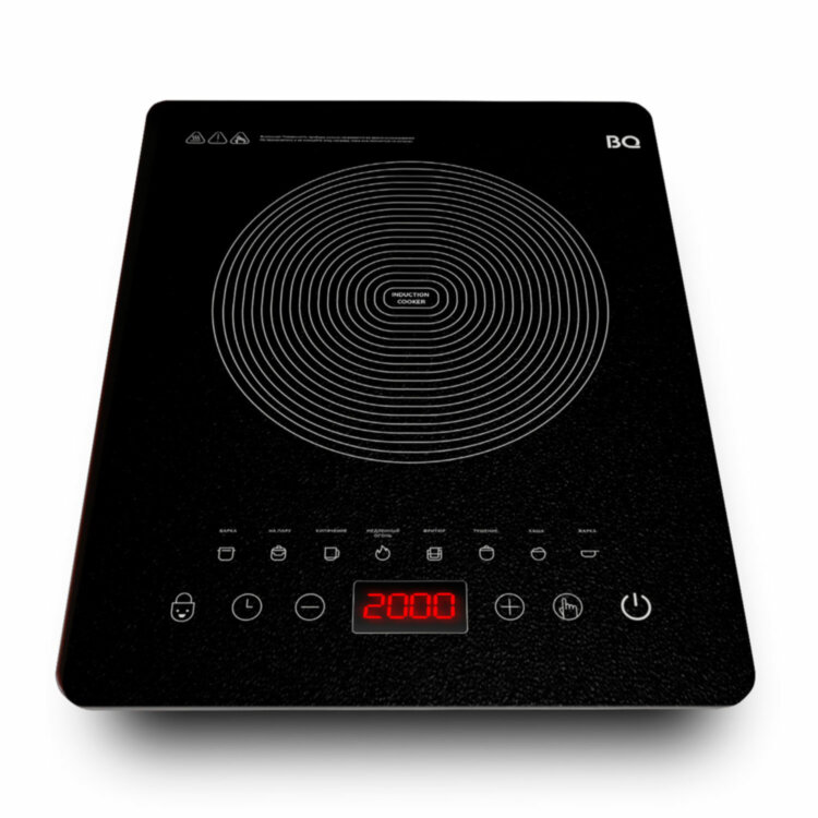 Настольная индукционная плита BQ (БИ-КЬЮ) HP106B, 2000 Вт, 8 программ, электронное управление, черная, 86202117, 457508