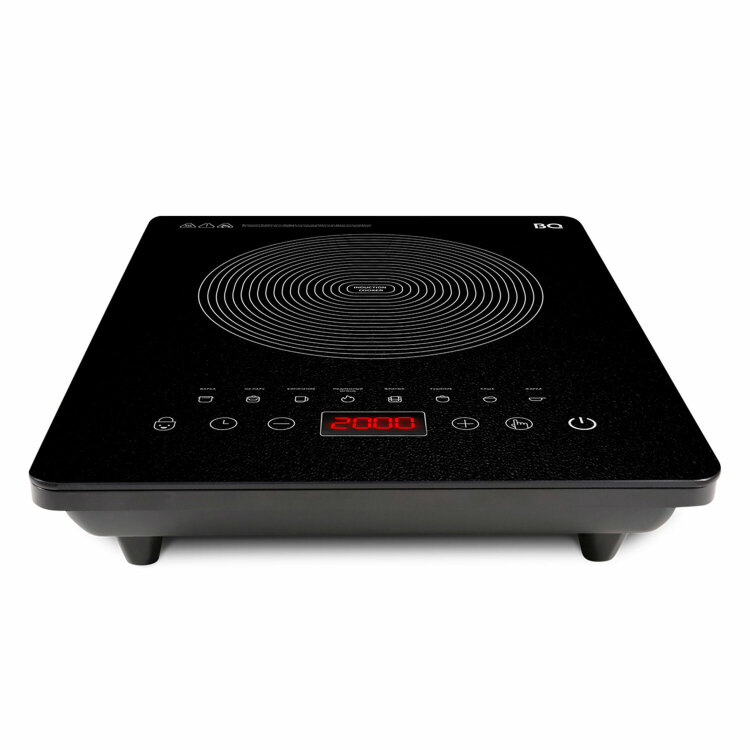 Настольная индукционная плита BQ (БИ-КЬЮ) HP106B, 2000 Вт, 8 программ, электронное управление, черная, 86202117, 457508