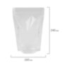 Пакеты дой-пак с замком ZIP LOCK, прозрачные, 160х240 + 40 мм, КОМПЛЕКТ 100 штук, 70 мкм, BRAUBERG, 700698, 700698