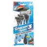 Бритвы одноразовые КОМПЛЕКТ 5 шт. LASER SPORT 3 (аналог Gillette Blue 3), три лезвия, 836801005629, 608441