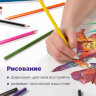Карандаши цветные акварельные BRAUBERG "АКАДЕМИЯ", 24 цвета, шестигранные, грифель 3 мм, натуральное дерево, 181400, 181400