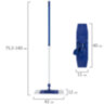 Швабра с флаундером 40 см, телескопический черенок 140 см, еврорезьба, МОП микрофибра (ТИП К), YORK "Smart", 81140, 604574