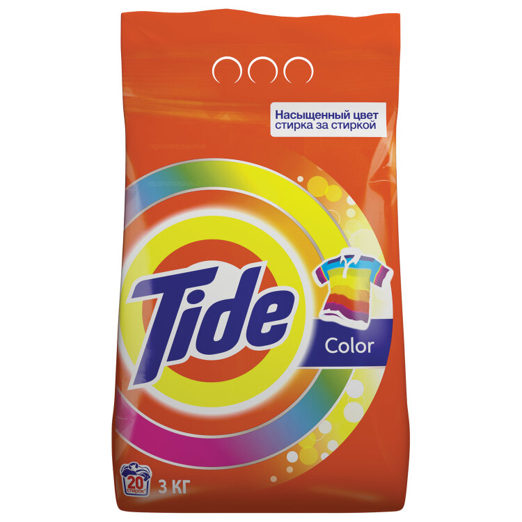 Стиральный порошок-автомат 3 кг, TIDE (Тайд) Color, 602409