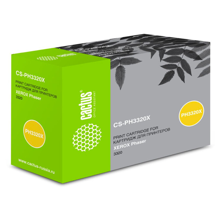 Картридж лазерный CACTUS (CS-PH3320X) для Xerox Phaser 3320, ресурс 11000 страниц, 363729