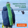 Кресло складное туристическое садовое с подстаканником в чехле, зеленое, DASWERK, 680048, 680048