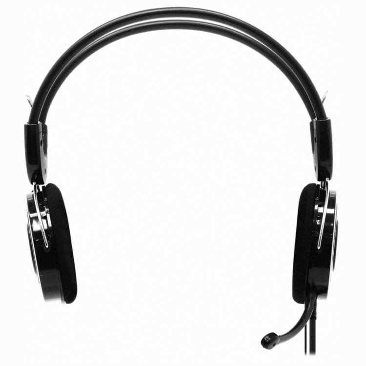 Наушники с микрофоном (гарнитура) SVEN AP-540, проводные, 2,2 м, с оголовьем, черно-красные, SV-0410540, 512975
