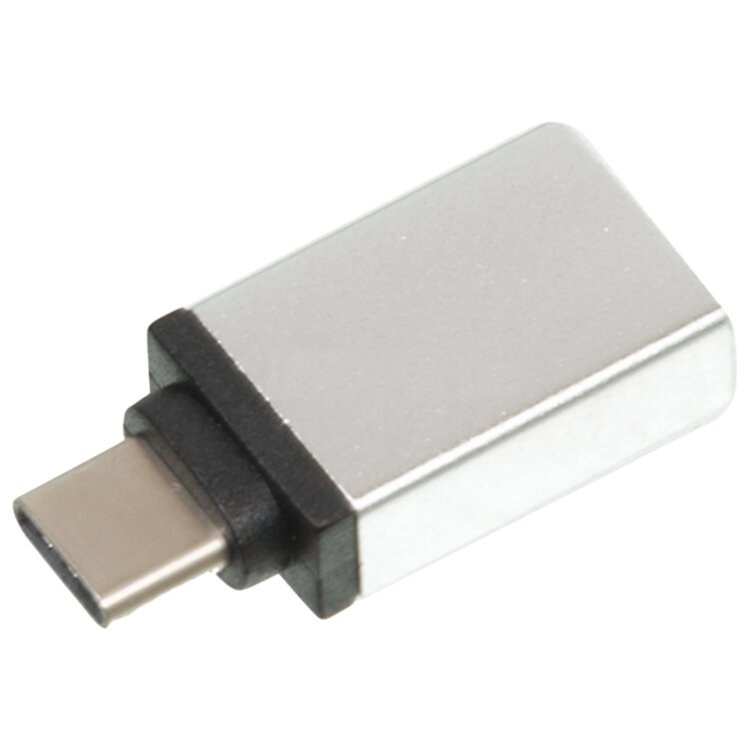 Переходник USB-TypeC RED LINE, F-M, для подключения портативных устройств, OTG, серый, УТ000012622, 512693
