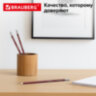 Карандаши чернографитные BRAUBERG НАБОР 12 шт., "ZTX", HB, с резинкой, красный корпус, картонная упаковка, 180671, 180671