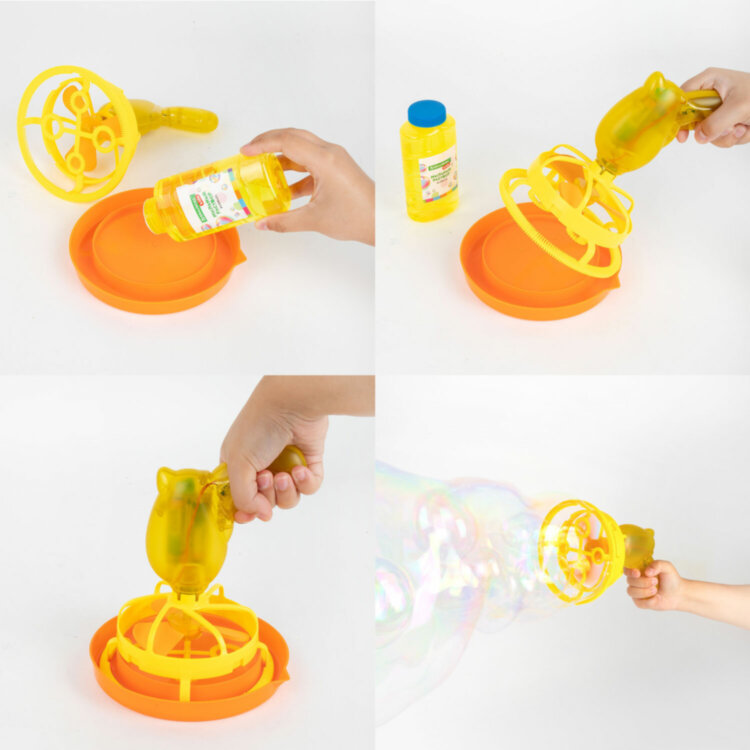 Мыльные пузыри Бластер Генератор "DOUBBLE BIG BUBBLES", раствор 250 мл, BRAUBERG KIDS, 665151, 665151