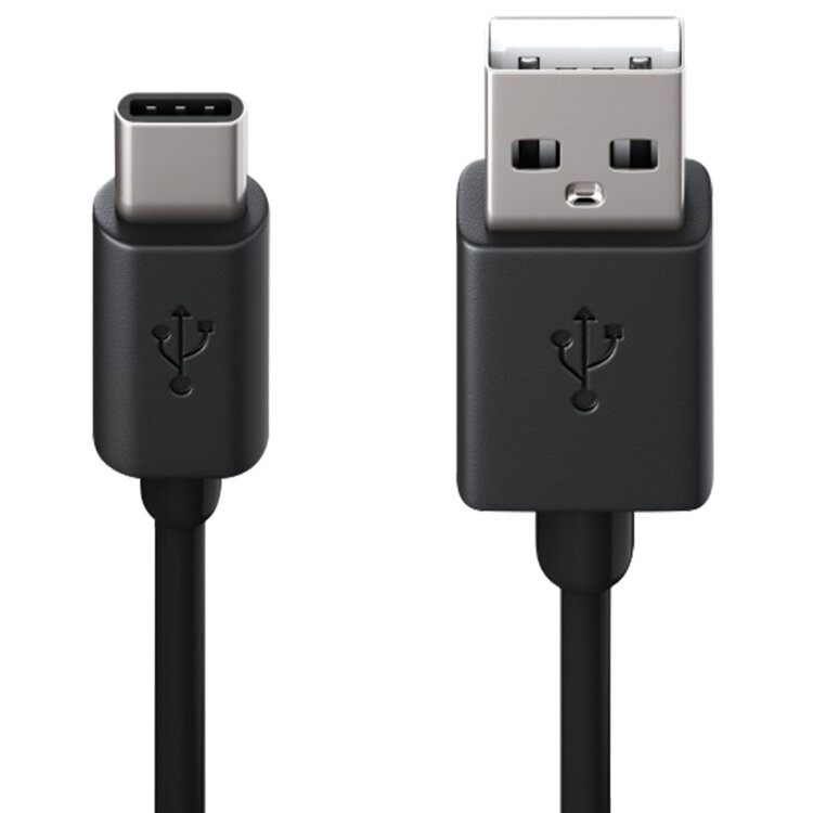 Кабель USB 2.0 AM – TypeC, 1 м, RED LINE, для подключения портативных устройств и периферии, черный, УТ000010553, 512610