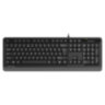Клавиатура проводная A4TECH Fstyler FKS10, USB, 104 кнопки, черная, 1530187, 514288