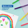 Фломастеры BRAUBERG "PREMIUM", 18 цветов, КОРПУС С ПЕЧАТЬЮ, вентилируемый колпачок, ПВХ-упаковка с европодвесом, 151943, 151943