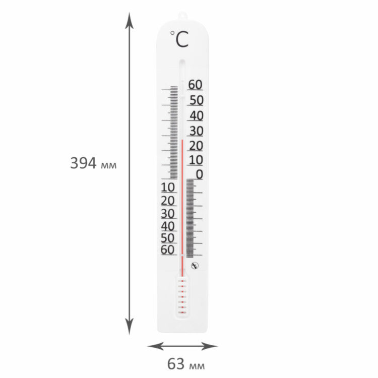 Термометр уличный, фасадный, малый, диапазон измерения: от -60 до +60°C, ПТЗ, ТБ-45м, ТБ-45М, 670767