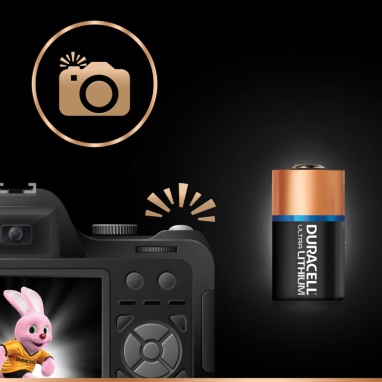 Батарейка DURACELL Ultra ОРИГИНАЛ CR2, литиевая, 1 шт., 3 В, блистер, 75054620, 453562