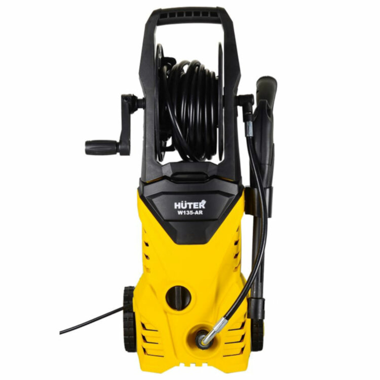 Минимойка HUTER W135-AR, мощность 1,65 кВт, давление 135 бар, шланг 5 м, 70/8/9, 456974