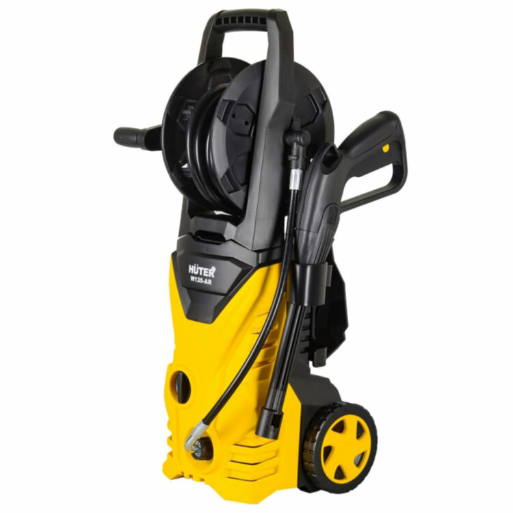 Минимойка HUTER W135-AR, мощность 1,65 кВт, давление 135 бар, шланг 5 м, 70/8/9, 456974