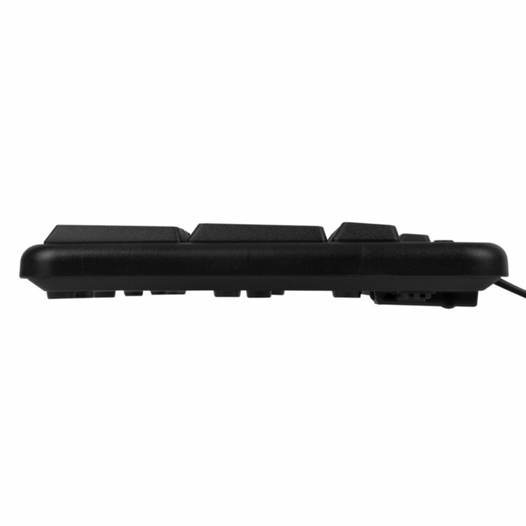Набор проводной SONNEN KB-S110, USB, клавиатура 113 клавиш, мышь 3 кнопки, 1000 dpi, черный/серебристый, 513854, 513854