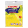 Салфетки ВИСКОЗНЫЕ универсальные MEGA, 30х38 см, КОМПЛЕКТ 3 шт., 90 г/м2, желтые, LAIMA, К4022, 601560, 601560