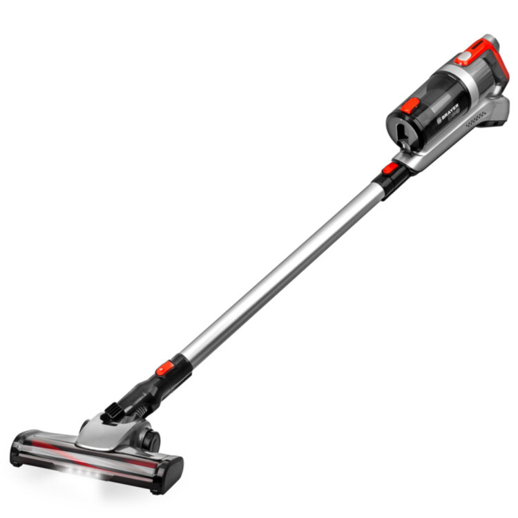 Пылесос вертикальный беспроводной BRAYER BR4267, потребляемая мощность 120 Вт, контейнер 0,5 л, серый, 456615