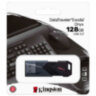 Флеш-диск 128 GB KINGSTON DataTraveler Exodia Onyx, разъем USB 3.2, черный, DTXON/128GB, 514068