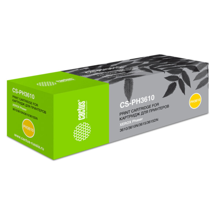 Тонер-картридж CACTUS (CS-PH3610) для XEROX Phaser 3610/WC 3615, ресурс 5900 стр., 320866