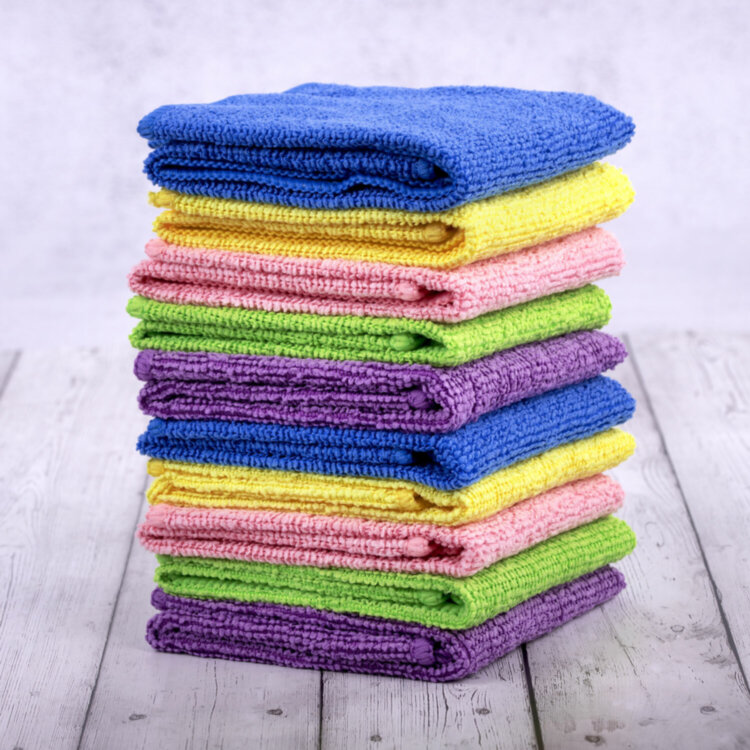 Салфетки из МИКРОФИБРЫ 30х30 см MULTI COLOUR, big pack, КОМПЛЕКТ 10 шт., 180 г/м2, LAIMA HOME, 607794, 607794