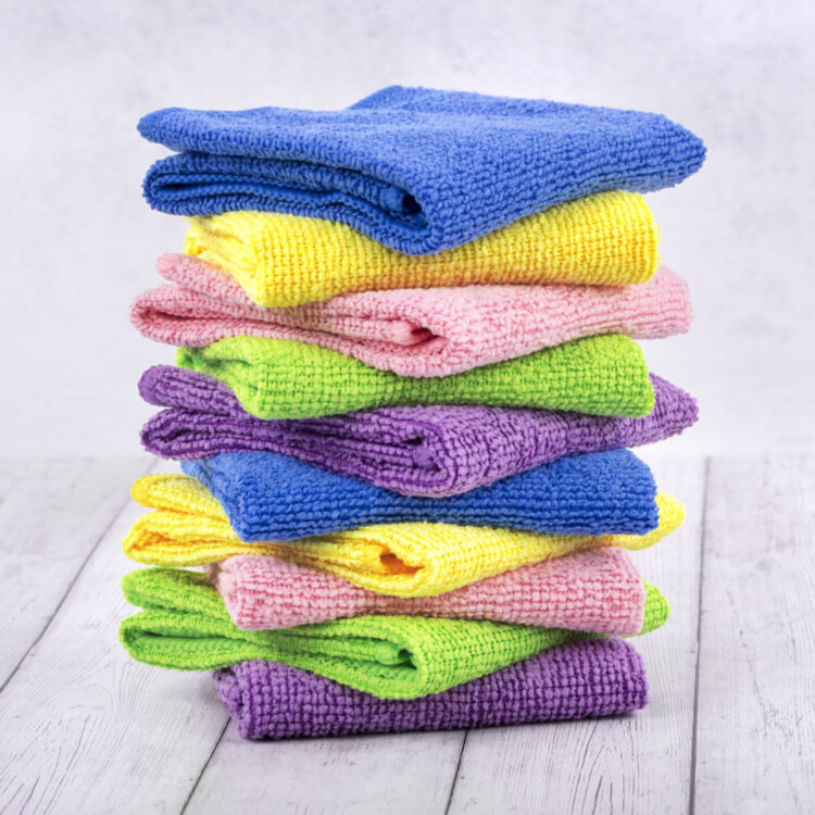 Салфетки из МИКРОФИБРЫ 30х30 см MULTI COLOUR, big pack, КОМПЛЕКТ 10 шт., 180 г/м2, LAIMA HOME, 607794, 607794