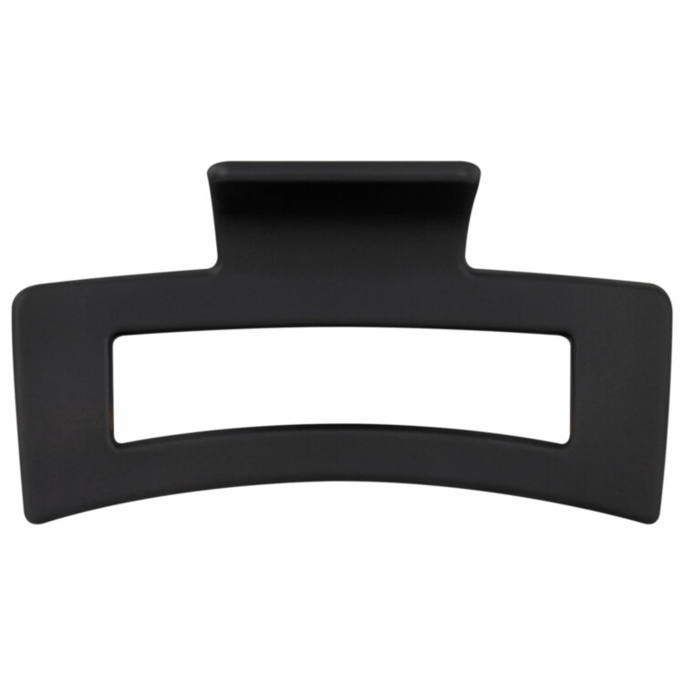 Краб для волос 8,5 см, soft-touch, чёрный, MONTE VITA (МОНТЕ ВИТА), 457002, 12 штук, 457002