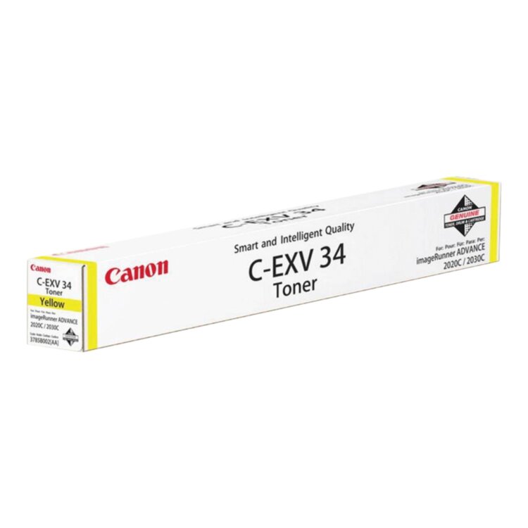 Тонер CANON (C-EXV34Y) iR C9060/C9065/C9070, желтый, оригинальный, ресурс 16000 страниц, 3785B002, 320718