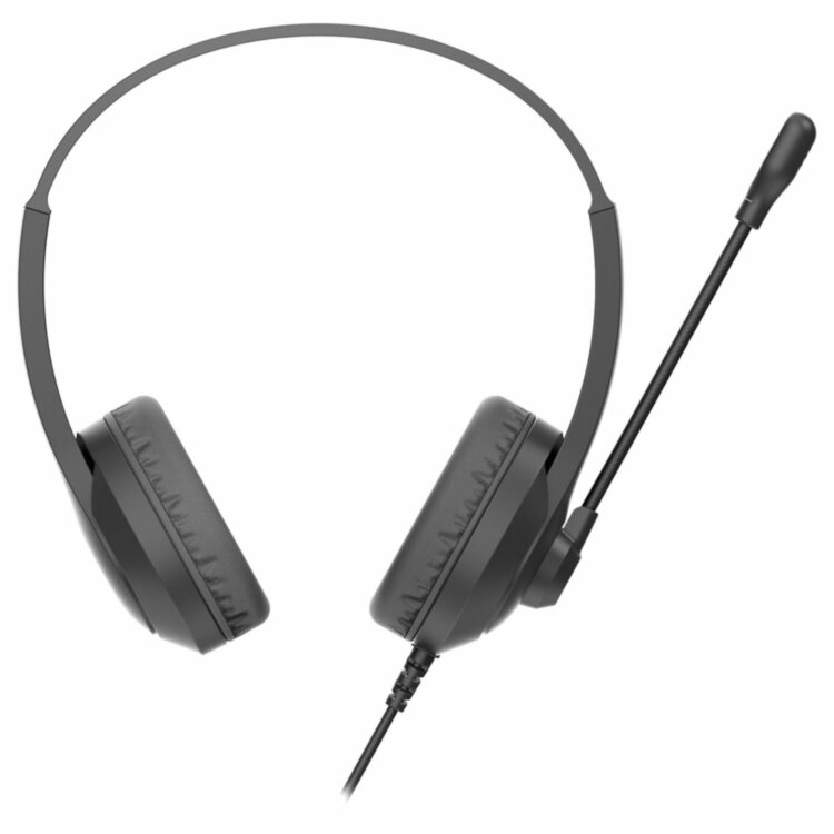 Наушники с микрофоном (гарнитура) A4TECH Fstyler FH100U, проводные, 2 м, USB, черные, 1774509, 513933