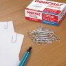 Скрепки ОФИСМАГ, 28 мм, никелированные, 100 шт., в картонной коробке, Россия, 222094, 222094