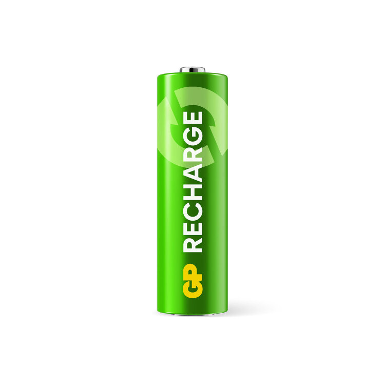 Батарейки аккумуляторные GP ReCharge Ni-Mh пальчиковые КОМПЛЕКТ 2 шт., АА (HR6) 1000 mAh, 100AAHCV, 100AAHCV-2CRSB, 458475
