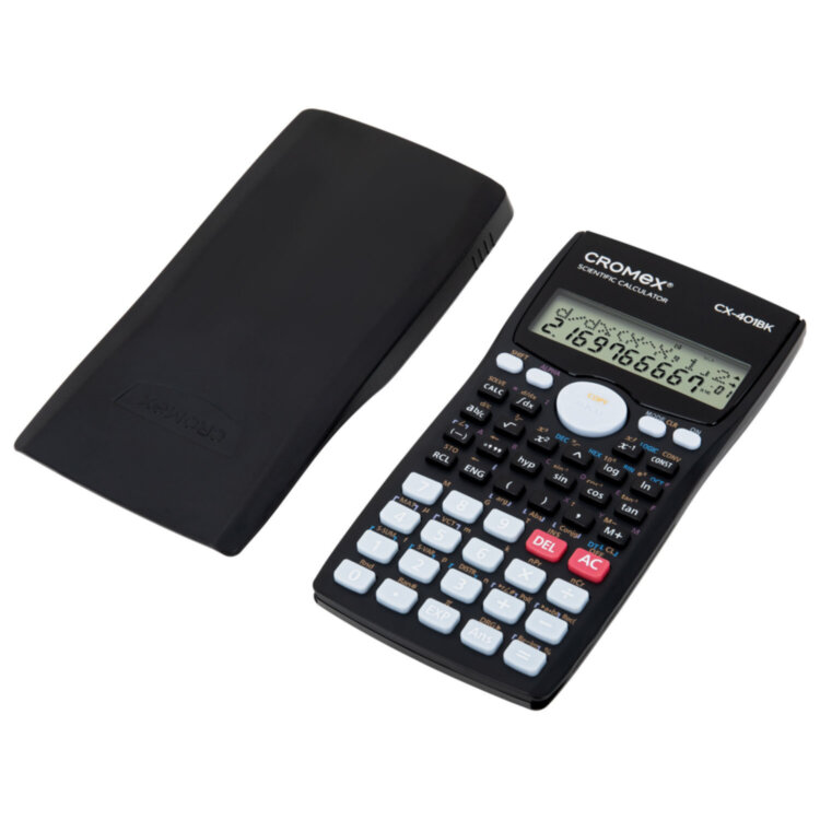 Калькулятор инженерный CROMEX (КРОМЕКС) CX-401BK (155х80 мм), 401 функция, 10+2 разрядов, черный, 273833, 273833