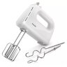 Миксер PHILIPS HR3705/00, 300 Вт, 5 скоростей, 2 венчика, 2 крюка для теста, белый, 456936