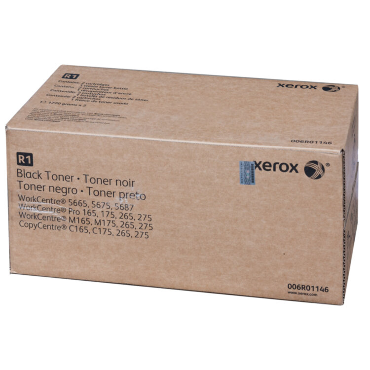 Тонер-картридж XEROX (006R01146) WorkCentre 5665/5675/5687, оригинальный, КОМПЛЕКТ 2 штуки, ресурс 2х45000 страниц, 320456
