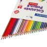 Карандаши цветные BRAUBERG PREMIUM, 24 цвета, шестигранные, грифель 3,3 мм, натуральное дерево, 181658, 181658