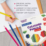Карандаши цветные BRAUBERG PREMIUM, 24 цвета, шестигранные, грифель 3,3 мм, натуральное дерево, 181658, 181658