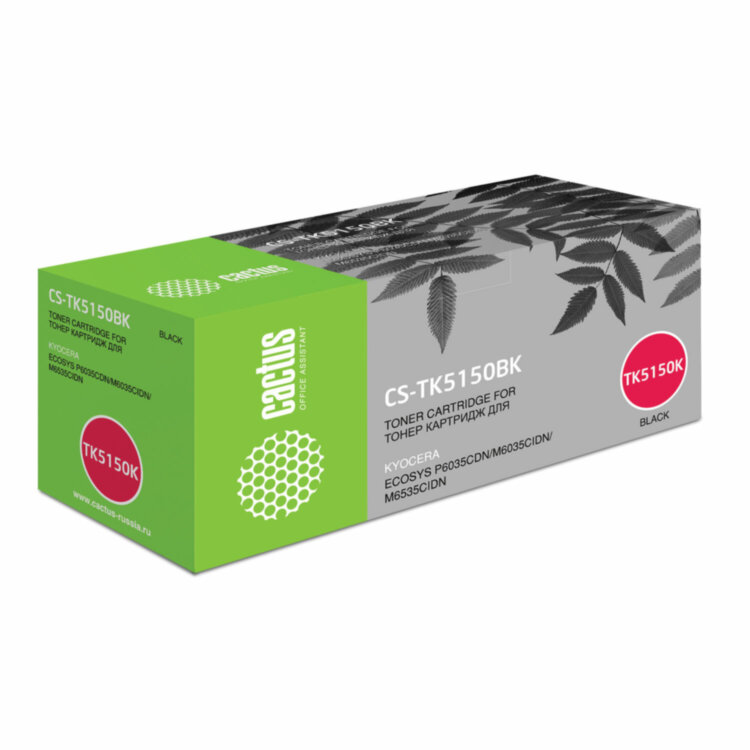 Тонер-картридж CACTUS (CS-TK5150BK) для Kyocera Ecosys M6035cidn/P6035cdn, черный, ресурс 12000 страниц, 363618