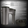 Миксер VIXTER VHM-3300, 700 Вт, 5 скоростей, 3 вида насадок, подставка, графит, 456707