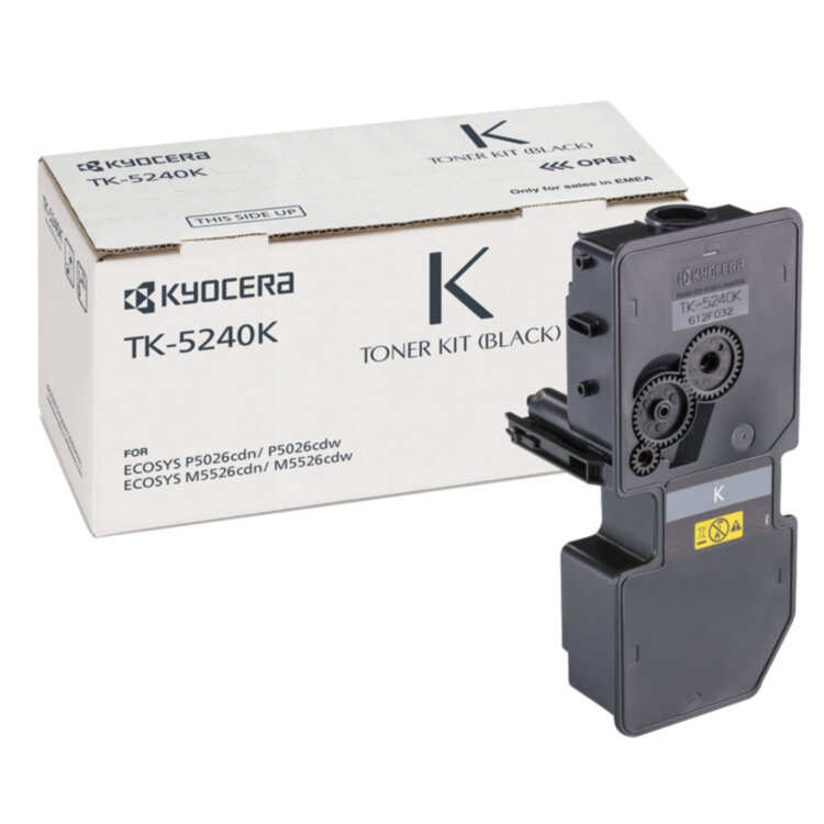 Тонер-картридж KYOCERA (TK-5240K) P5026cdn/w/M5526cdn/w, ресурс 4000 стр., цвет черный, оригинальный, 1T02R70NL0, 320845