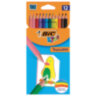 Карандаши цветные BIC "Tropicolors", 12 цветов, шестигранные, 83256610, 180458